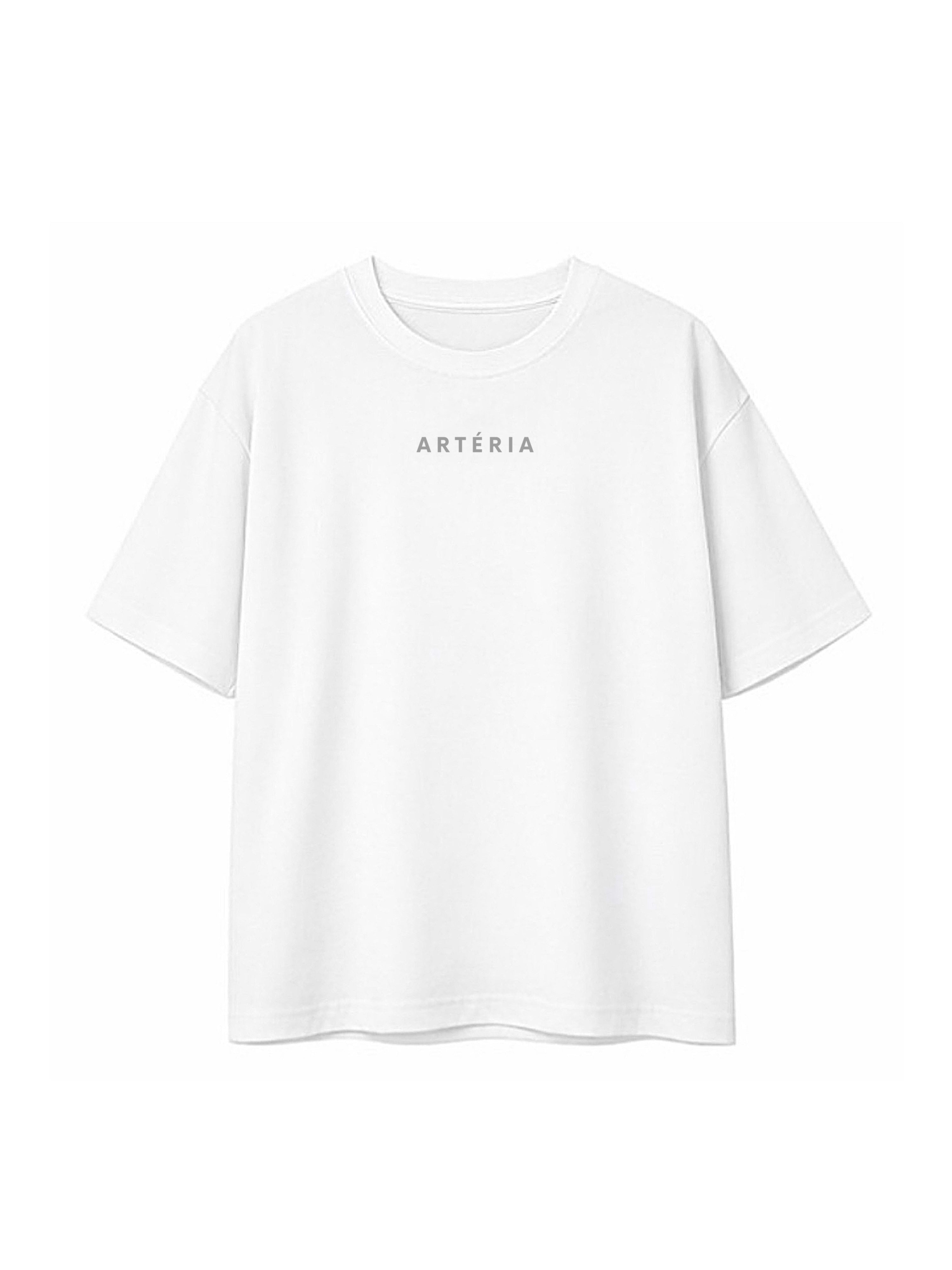 CAMISETA OVERSIZED PINTURA "ÊXODOS" - ESTAMPA COSTAS